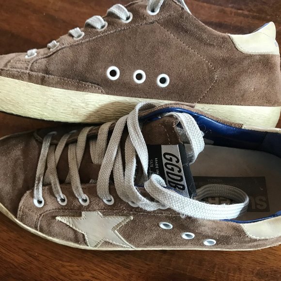Golden Goose Brown and Cream Sneakers - Picture 8 of 12